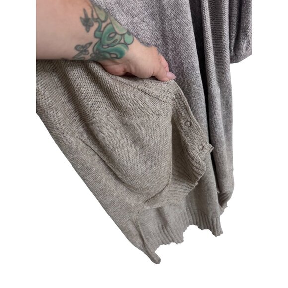 iliann loeb lightweight alpaca long cardigan sz M lagenlook minimalist designer‎ - Picture 4 of 8